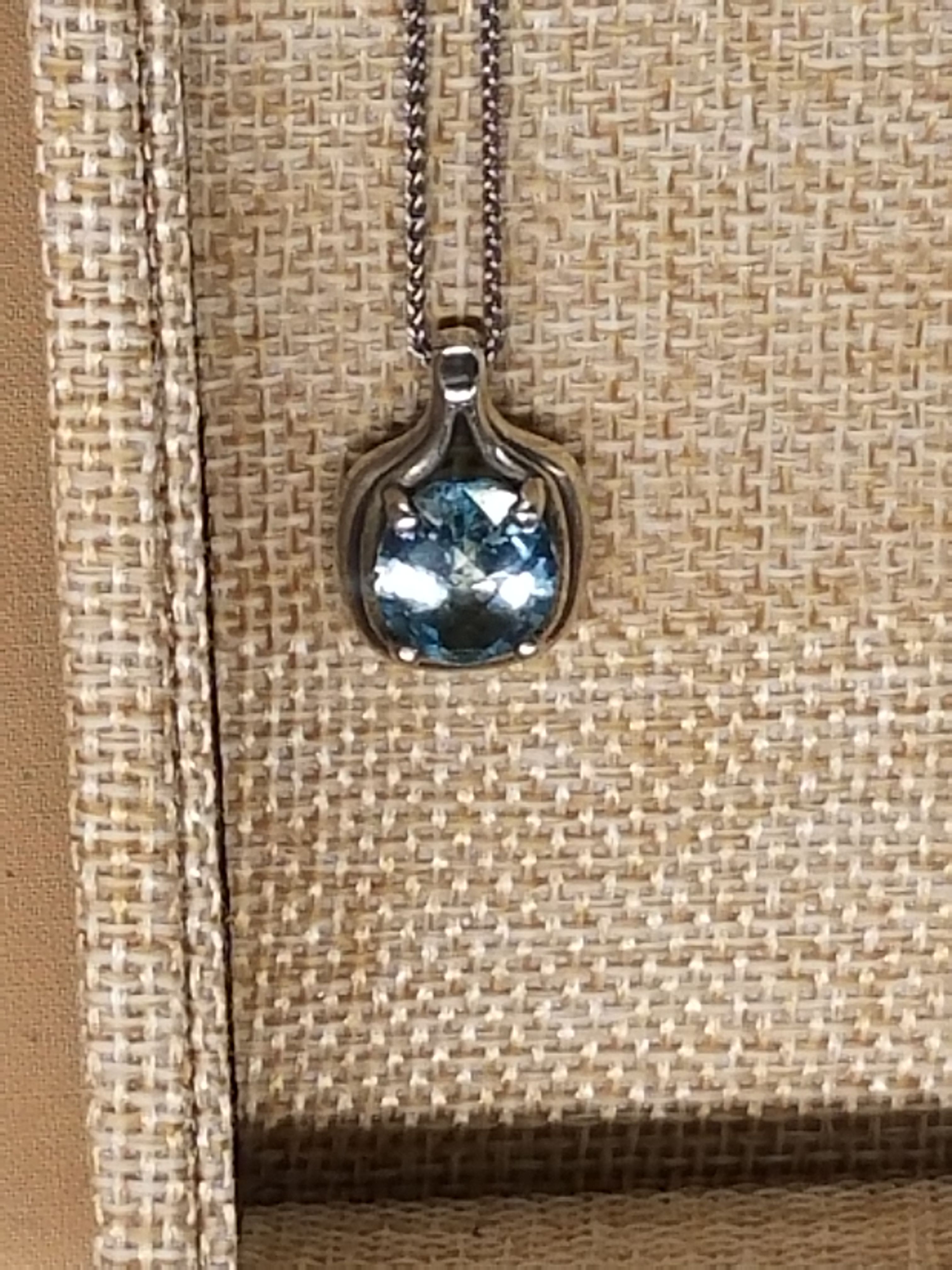 James avery Adriana pendant w/blue topaz