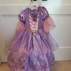 Authentic Disney Rapunzel Dress Size: 3-4T