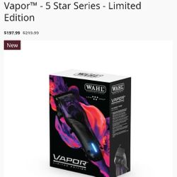 Wahl VAPOR Limited edition 5 STAR SERIES 