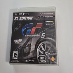 PS3 Gran Turismo 5 XL Edition Case And Manual Only, No Game