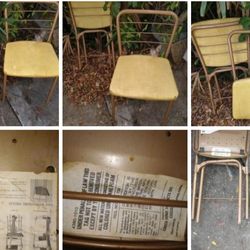 Vintage folding two chairs