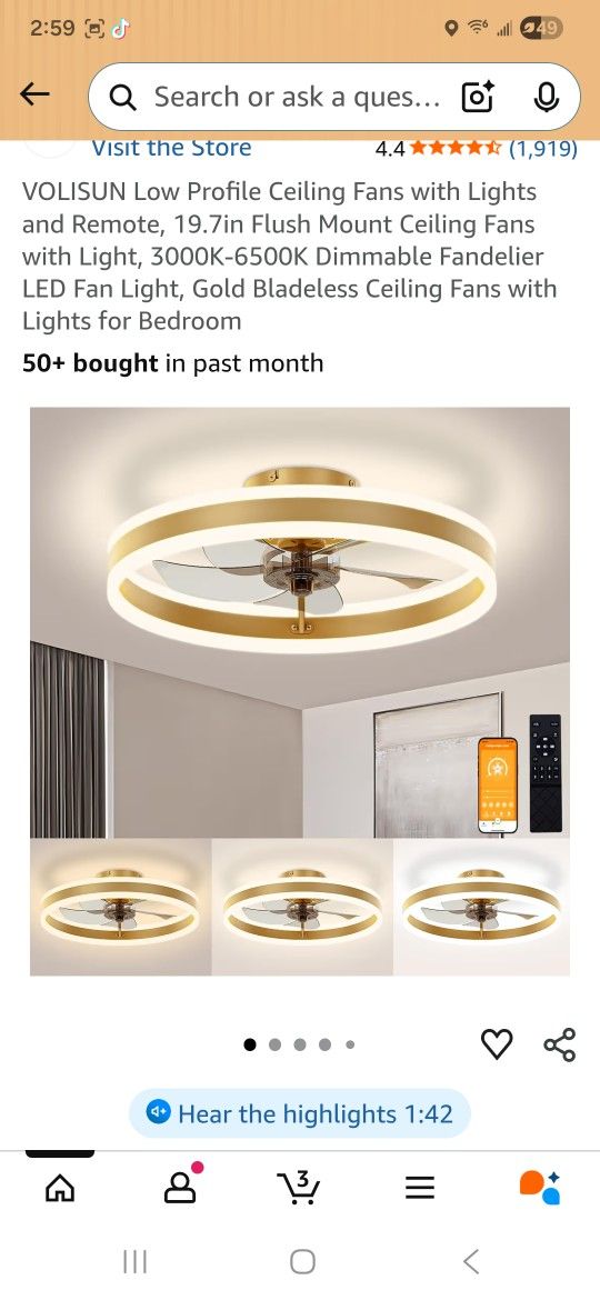 Volisun Fan With Remote