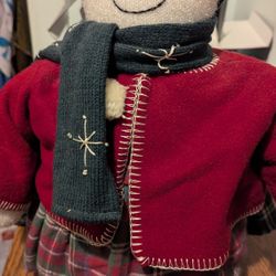 Christmas Decor Snow woman. Weighted /Christmas 