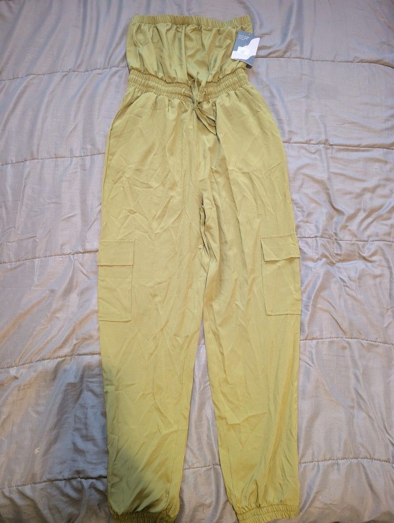 Pants Romper Olive Green