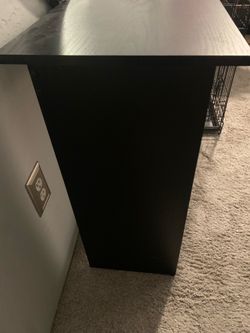 Like brand new. Hardly used. Small light desk.