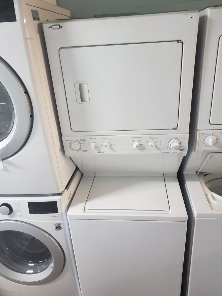 Kenmore full size stackable washer and dryer 30 days warranty tested and ready to go delivery available for a small trip charge