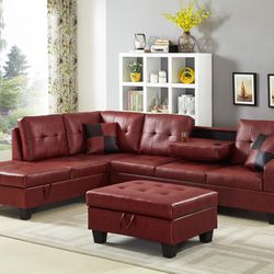 💥 Special Sales 💥 SECTIONAL & SOFA 🛋️ And Free OTTOMAN - All Come In Box 📦 - Delivery 🚚 Available 