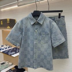 LV shirt and shorts set