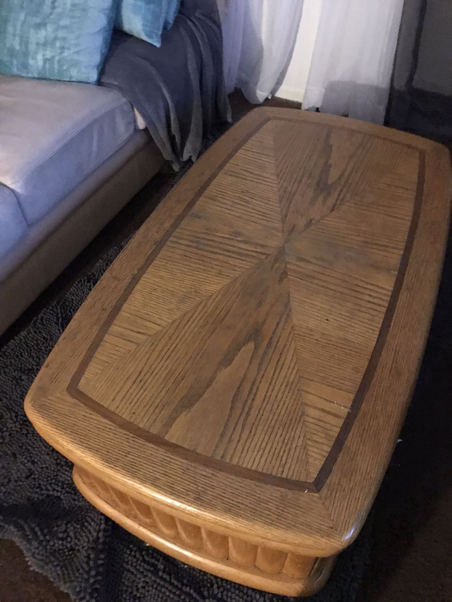 2 end tables and coffee table...real wood