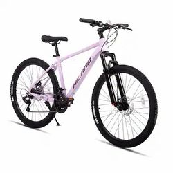 27.5 Inch Mountain Bike with 21-Speed for Men Women, Suspension Fork MTB Bicycle for Adult - Purple
