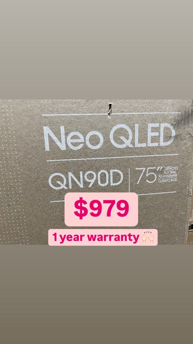 SAMSUNG 75-Inch Class QLED 4K QN90D Series Neo Quantum HDR+ Smart TV w/Dolby Atmos, Object Tracking Sound+, Motion Xcelerator, Real Depth Enhancer Pro
