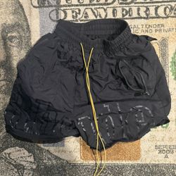 Mens black designer rhude shorts Small