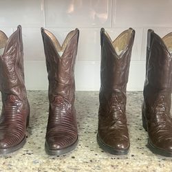 Men’s Ostrich and Lizard boots/botas