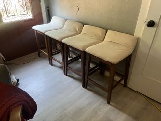 4 mcm counter height bar stools