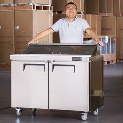 Commercial Food Prep Table | 47” Mega Top ETL | Free Shipping | Up To 10-Year Warranty