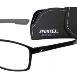SPORTEX SAV +1.50 Men's E4200 Blue Light Reading Glasses - Flexible, Durable