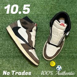 Size 10.5 Air Jordan 1 Retro High OG SP  x Travis Scott “Mocha” 🦌