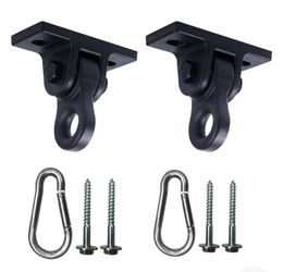 2 Pack Boxing Heavy Bag Or Swings Hangers Heavy Duty By ABUSA comes  with Screws And Clips Black - New