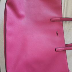 DKNY Pink Tote Bag For Sale In Good Shape 