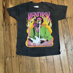 Authentic Jimi Hendrix Are You Experienced? T Shirt Tee Size L -NWT- $20