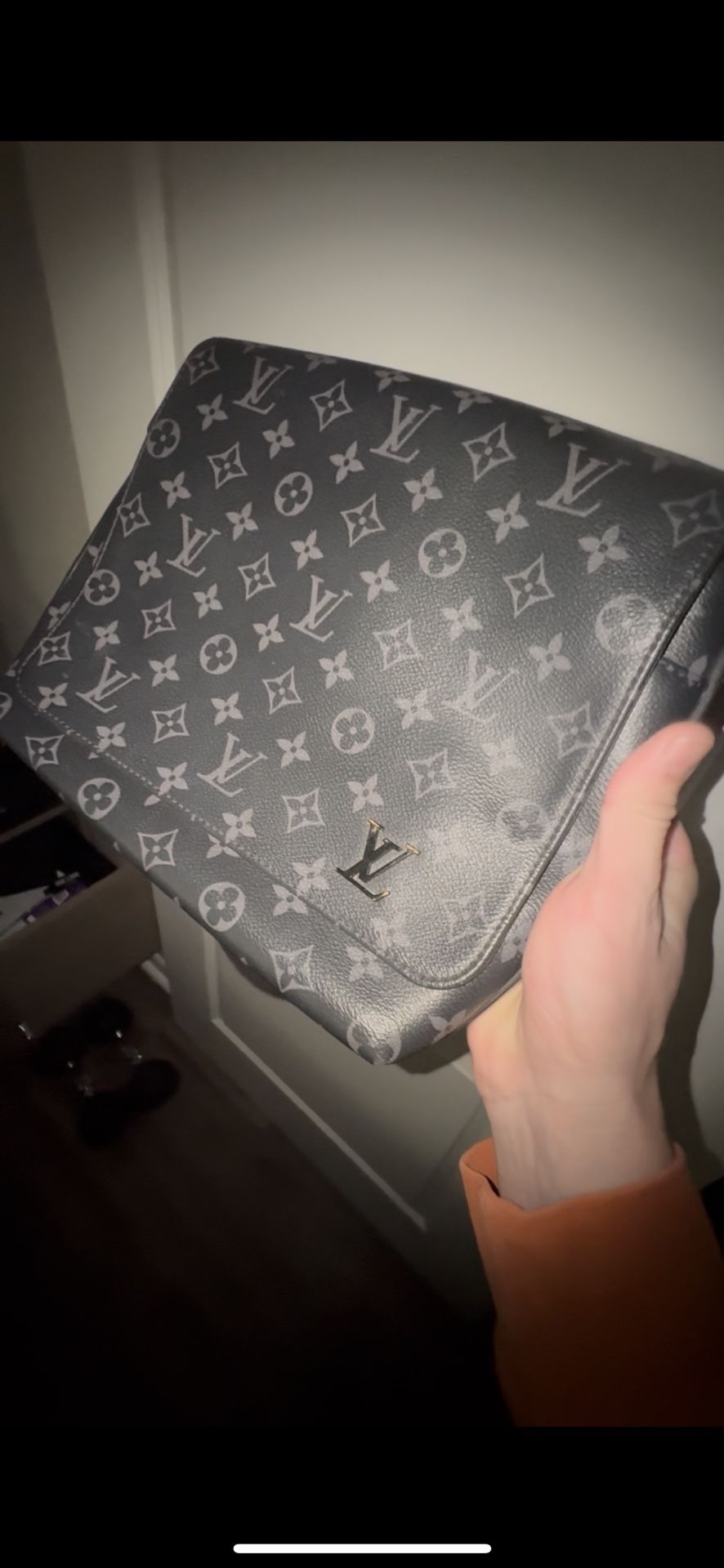 LOUIS VUITTON Monogram Eclipse District MM M44001 Shoulder bag