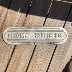 Antique Industrial Advertising Sign 