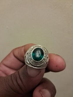 Sterling Silver Navy Ring