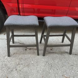 Grey stools
