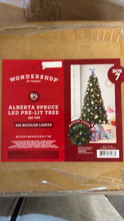 Wondershop 6.5ft Alberta Spruce LED Pre-Lit Tree