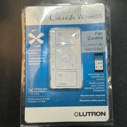 Lutron PD-FSQN-WH-R Wireless Smart Fan Speed Control - White