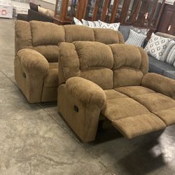 $1400 for reclining couch and reclining loveseat