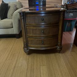 Pair Of  Beautiful Solid Wood Nightstands