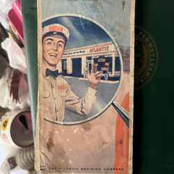 Vintage Atlantic Refining Co Service Station Fold Out Road Maps 1957 & 1966