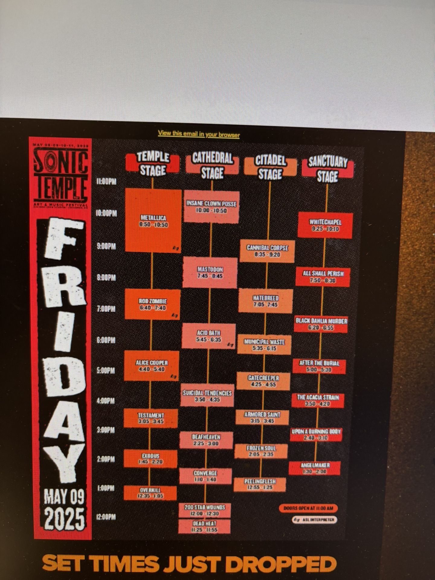 Sonic Temple GA Stadium Ticket