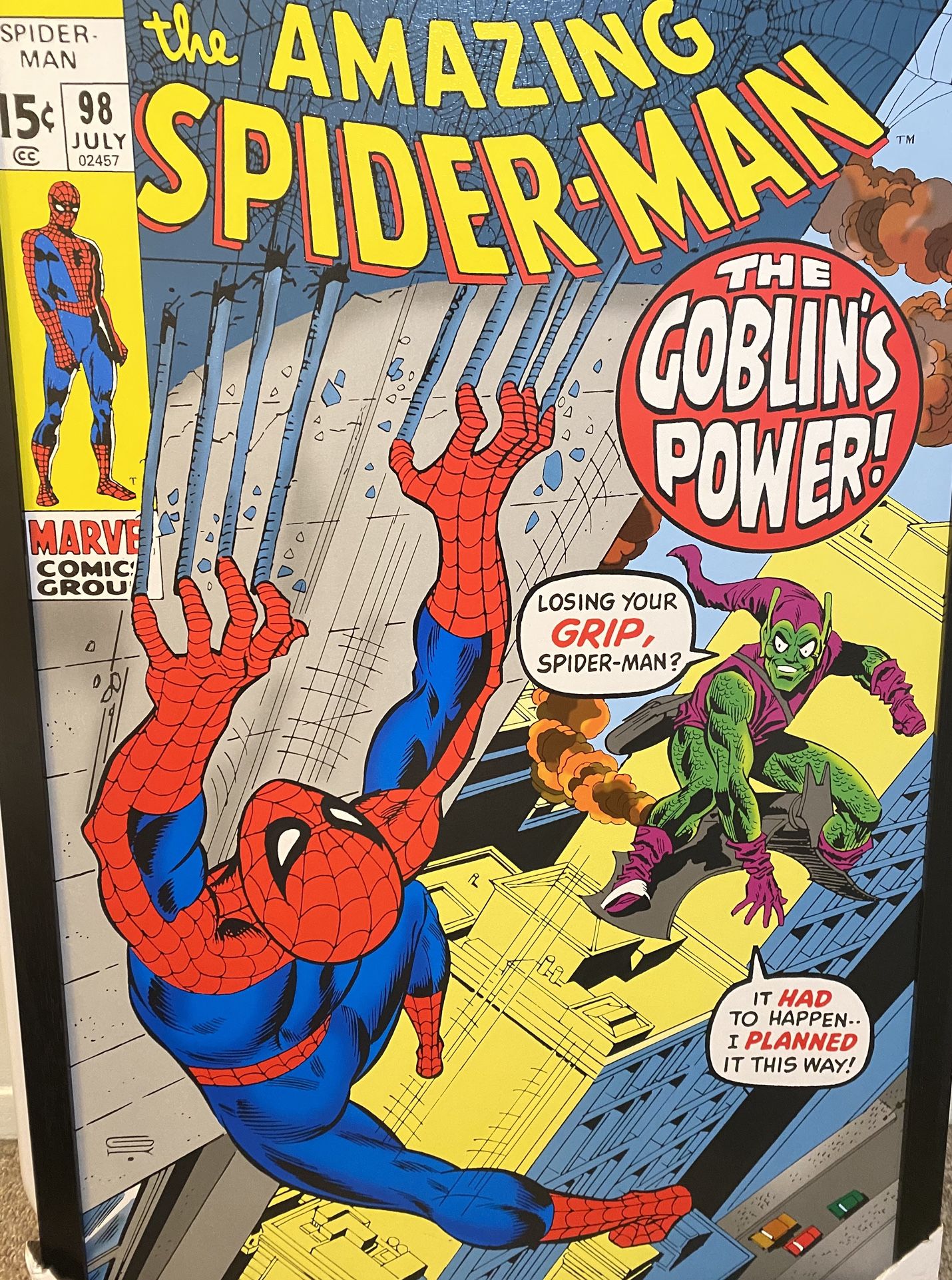 Amazing Spider-Man Paint Framed 26x38