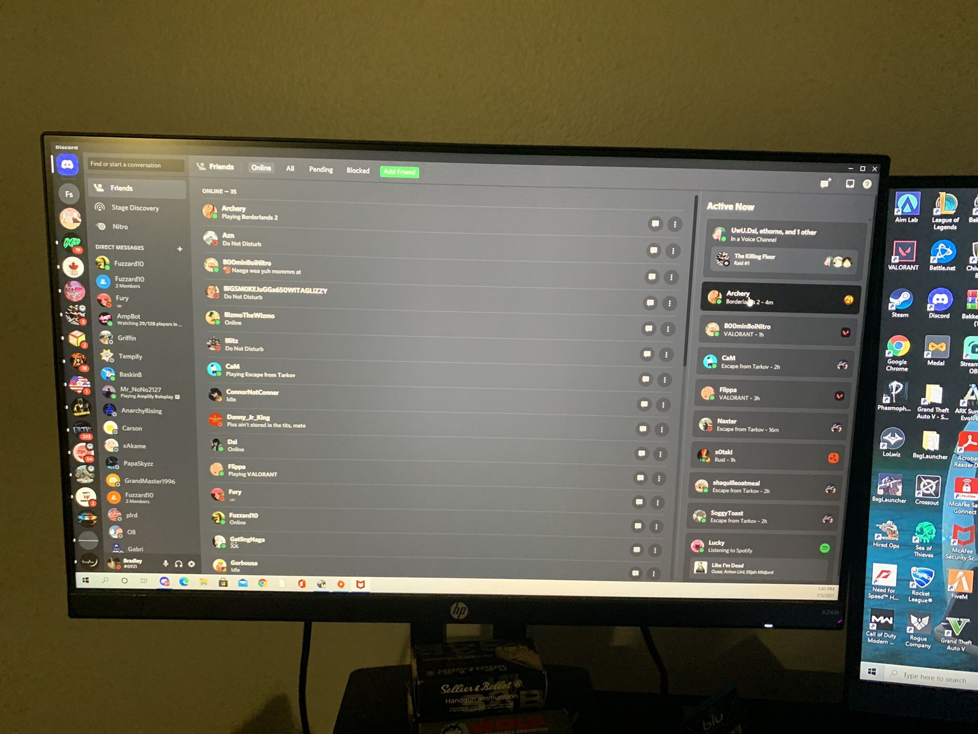 24’ HP Gaming Monitor 1ms Response Time 144hz