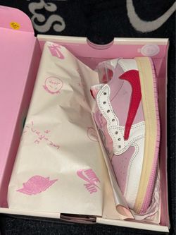 Travis Jordan 1 low tropical pink pre school size 2y
