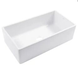 SINKOLOGY Bradstreet || 33 in. Farmhouse Apron Front Undermount Single Bowl Crisp White Fireclay $120