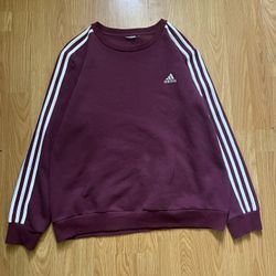 Adidas Crew Neck Burgundy Size Medium I’m Guessing