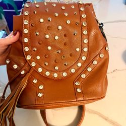 Studded Statement Crossbody / Shoulder Bag 🤎✨
