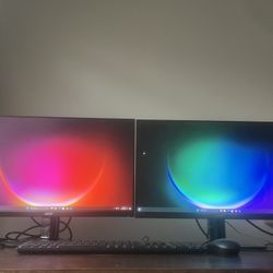 Dual Acer HD Display Monitors