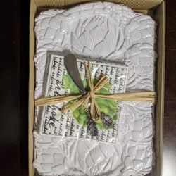 Hors d'oeuvre plate & knife set