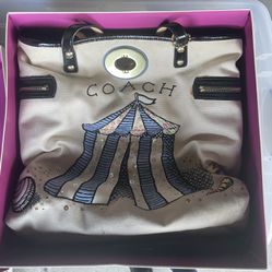 Coach Sequin Beach Bag Authentic
