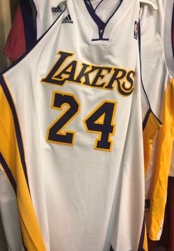 Lakers Kobe swingman jersey white home jersey