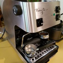 Starbucks Barista Saeco SIN 006 Made In Italy Espresso Machine with Milk Frother - New In Box Barista Starter Kit and 53mm Bottomless Portafilter