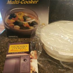 NEW- Vtg Microwave Multi-Cooker By Imperial
