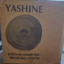 Yashine 2" x 100' Heavy Duty Blue Swimming Pool Backwash Hose Discharge