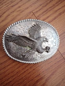 Eagle Belt Buckle Nickel Silver