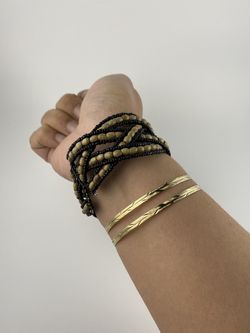 Weaved Beaded Cuff/Bracelet