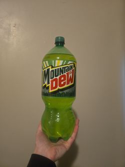 2liter mountain dew shaped like 20 ounce bottle